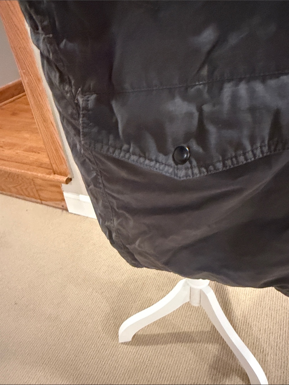 J. Crew Men's Military-Style Parka in Charcoal with Faux-Fur Trim - Picture 6 of 15